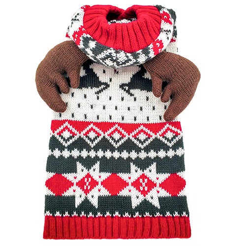 KYEESE CHRISTMAS CUTE REINDEER DOG HOODIE SWEATER