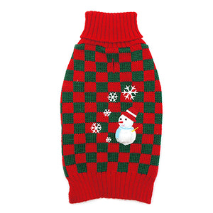 KYEESE Christmas Snowman Pet Sweater