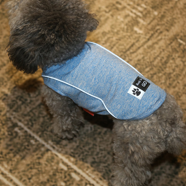 KYEESE Dog Shirt Sports Soft Breathable Dog T-shirt with Reflective Strip Tank Top Sleeveless Vest Pet Clothes