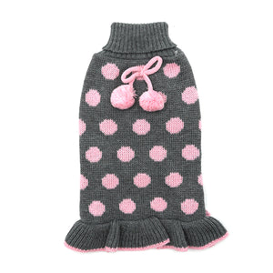 KYEESE Polka Dot Pet Sweater Dress