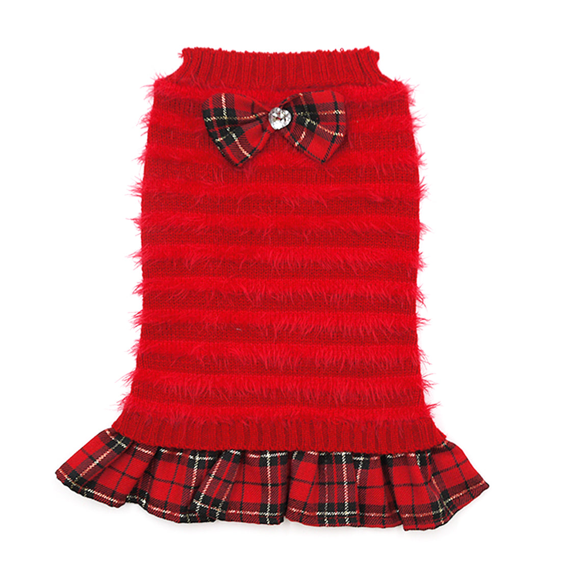 KYEESE Holiday Red Pet Sweater Dress