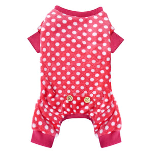 KYEESE Dog Pajamas Pjs Super Soft Velvet Material Dog Onesie Outfits Dog Cold Weather Coat