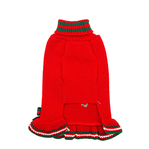 KYEESE Christmas Pet Sweater Dress
