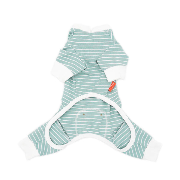 KYEESE CLASSIC MINT GREEN STRIPE DOG PAJAMA