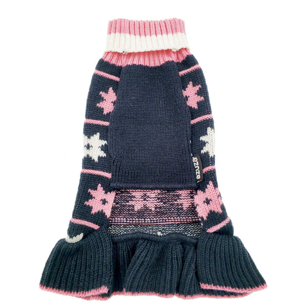 KYEESE Classic Snowflake Pet Sweater Dress