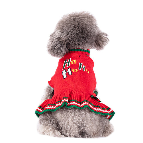 KYEESE Christmas Pet Sweater Dress