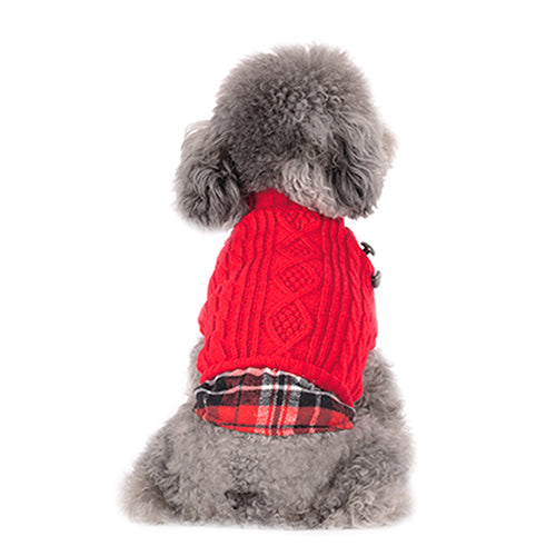 KYEESE Cable Knit Pullover Pet Sweater
