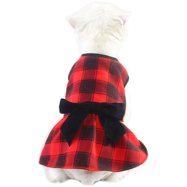 KYEESE Dog Dress Holiday Theme Dog Skirt Tulle for Small Medium Dogs Sundress Puppy Dress
