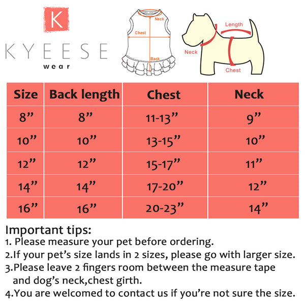 KYEESE Dog Unicorn Dress Princess Pet Apparel Dogs Wedding Dress Spring Summer Fashion