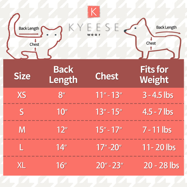 KYEESE Dog Pajamas Stretchable Dog Pjs 4 Legs Pet PJS Lemon Lightweight Puppy Cat Pajama Onesie
