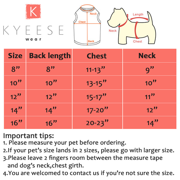 KYEESE Dog Shirt Sports Soft Breathable Dog T-shirt with Reflective Strip Tank Top Sleeveless Vest Pet Clothes